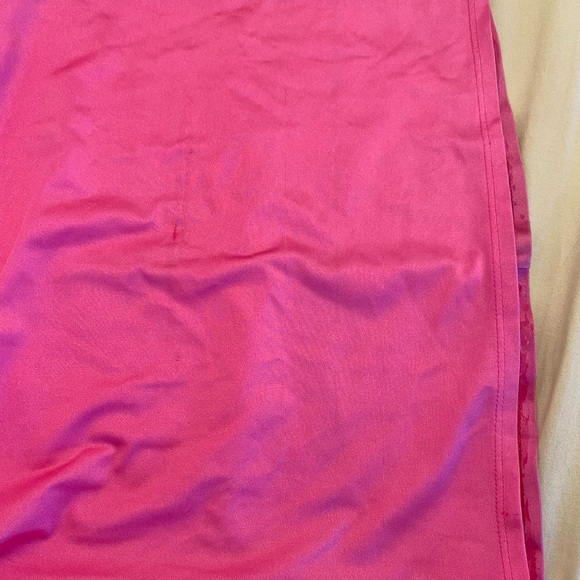 Lucy in the Sky Yennefer High Slit Cowl Neck Maxi Dress in Hot Pink - Picture 7 of 8